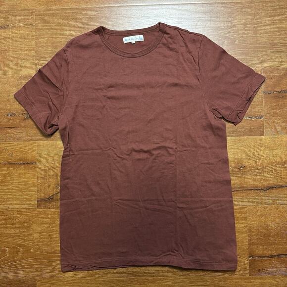 Merz B Schwanen Tops - Merz B Schwanen T Shirt Womens 7 L Maroon Short Sleeve Crew Neck Luxury Germany